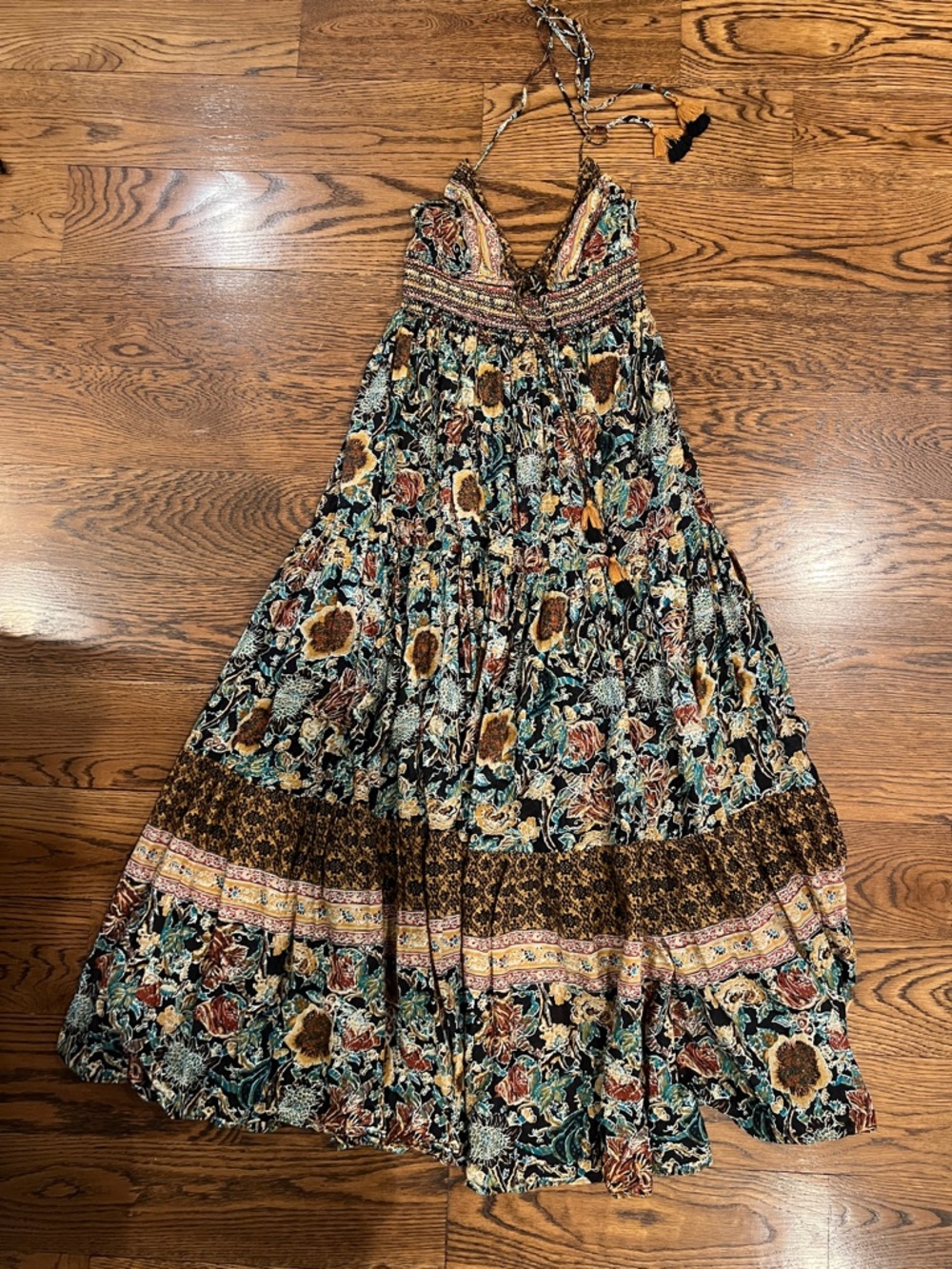 Free People Floral Smocked Maxi Dress - Multicolor